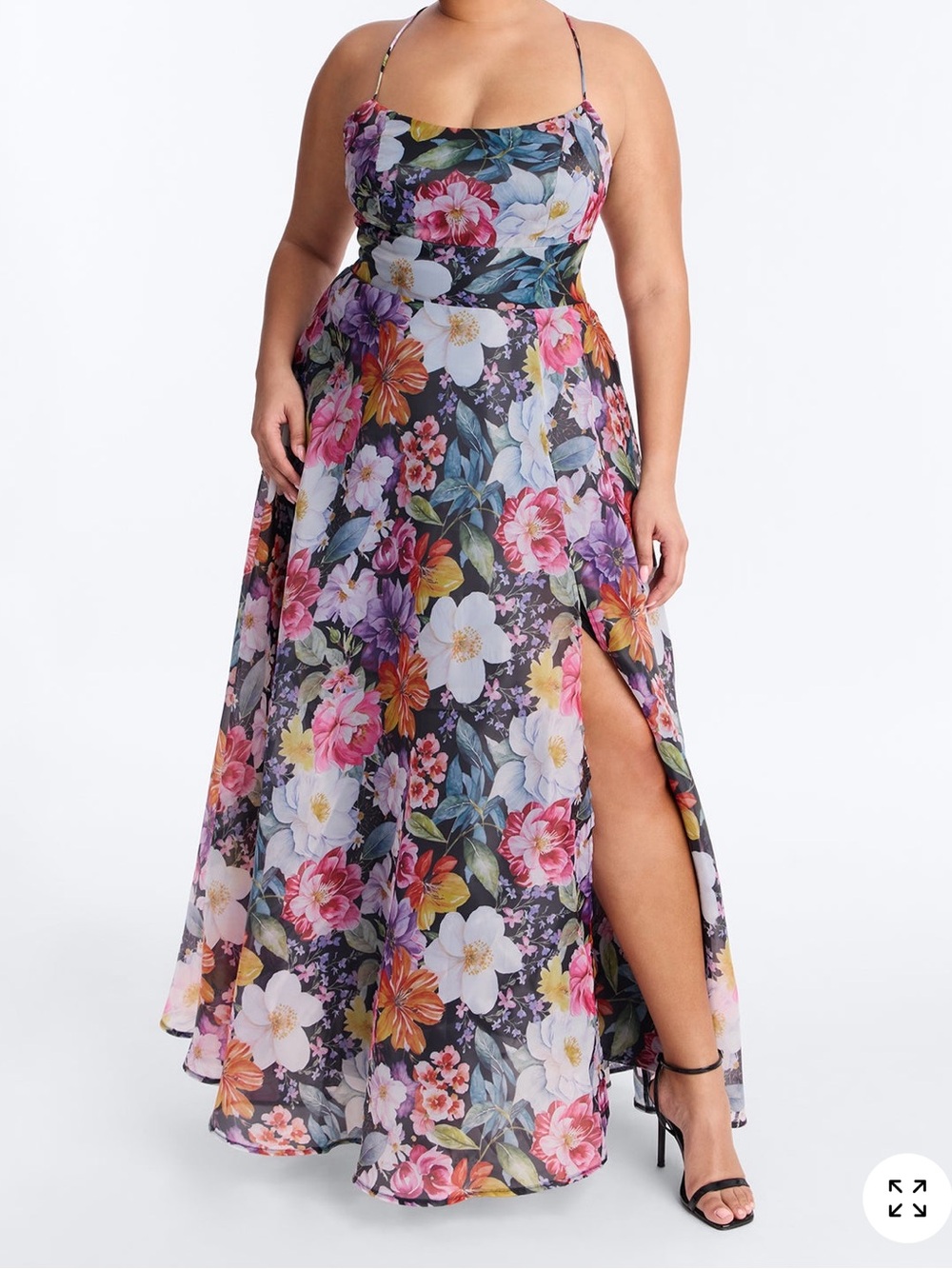 🌸 long floral organza dress 🌼